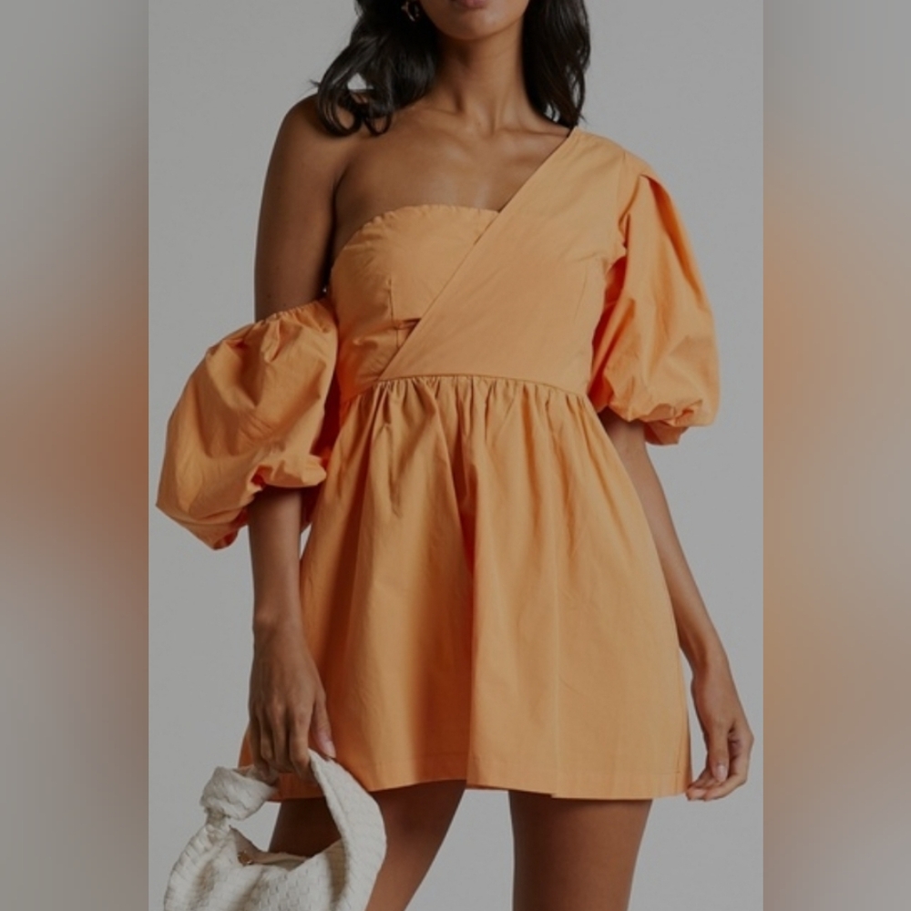 Showpo One-Shoulder Orange Dress